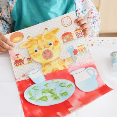 PINTURAS COM ESPONJAS - AVENTURAS COM ANIMAIS DJECO