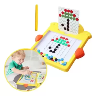 QUADRO DE DESENHO COM CONTAS MAGNÉTICAS