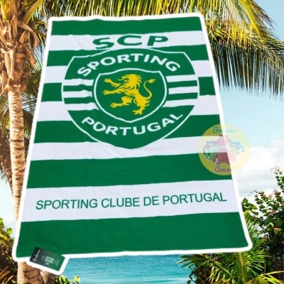 TOALHA 100X180CM MICROFIBRA OFICIAL SPORTING CLUBE DE PORTUGAL