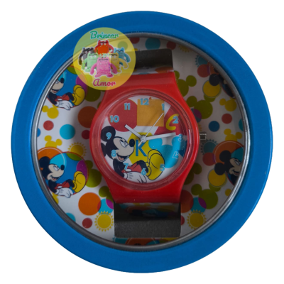 RELÓGIO ANALÓGICO DE PULSO INFANTIL MICKEY