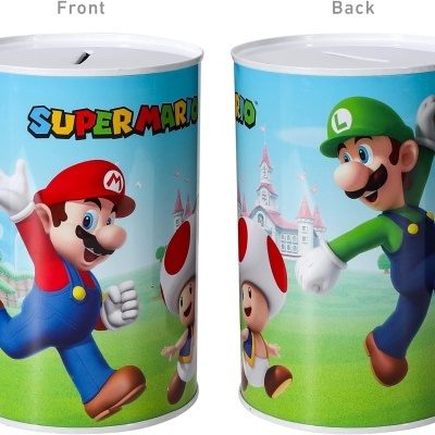 MEALHEIRO METÁLICO ABERTURA ÚNICA 15X10CM SUPER MARIO