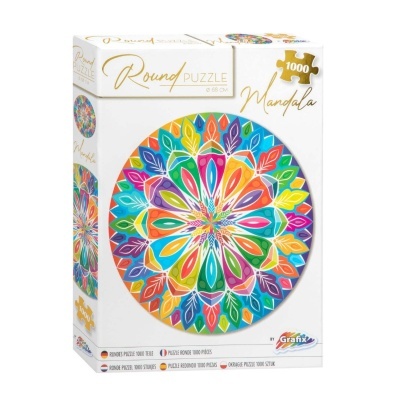 PUZZLE REDONDO 68CM MANDALA 1000 PEÇAS GRAFIX