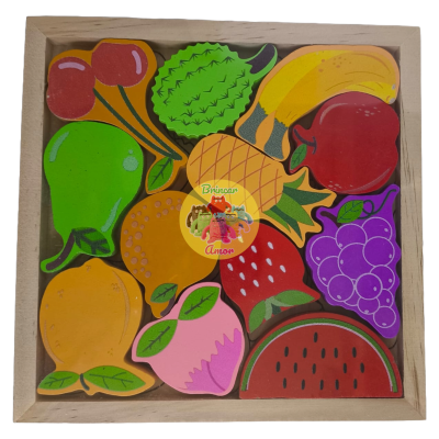 PUZZLE EM MADEIRA 17X17cm