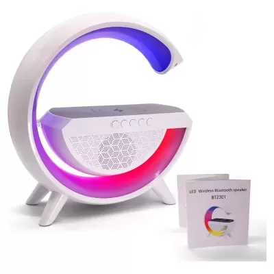 LUMINÁRIA LED C/ CARREGADOR WIRELESS E COLUNA BT2301