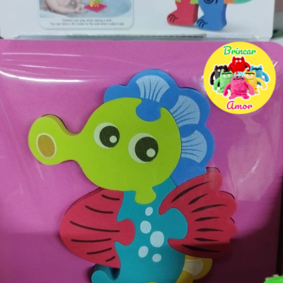 PUZZLE DE BANHO EM EVA - ANIMAIS