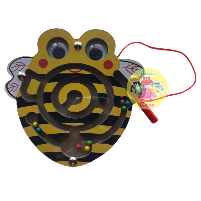 LABIRINTO MAGNÉTICO EM MADEIRA - MONTESSORI