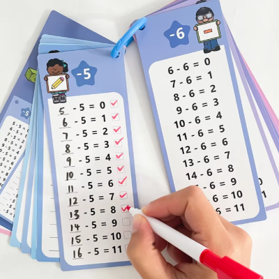 CONJUNTO DE CARTÕES DE TREINO MATEMÁTICO - ADIÇÃO E SUBTRAÇÃO