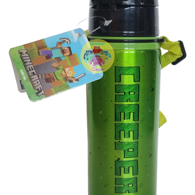 CANTIL COM PALHINHA 600ml C/ ALÇA MINECRAFT