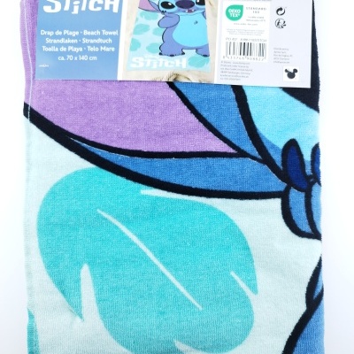 TOALHA DE PRAIA CRIANÇA 100% ALGODÃO STITCH