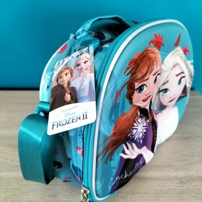 LANCHEIRA TÉRMICA INFANTIL 3D FROZEN - ANNA E ELSA