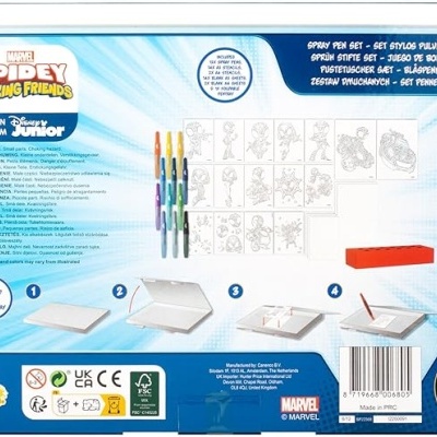 CONJUNTO CANETAS DE SOPRO 28 PEÇAS - SPIDEY