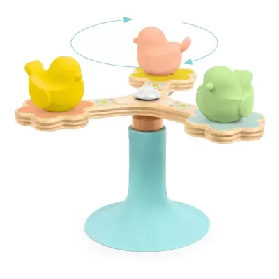 BABYSPINI DJECO - BRINQUEDO DE MADEIRA GIRATÓRIO, DJECO