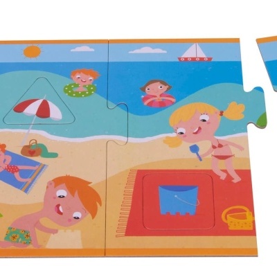 PUZZLE DAS ESTAÇÕES DO ANO - 16+16 PEÇAS, APLI