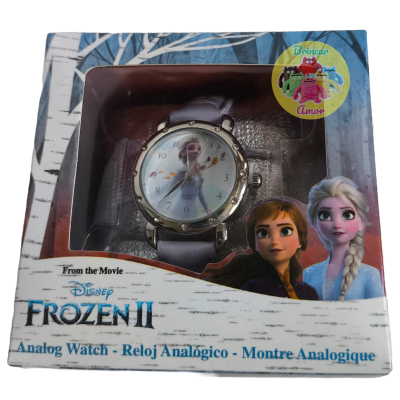 RELÓGIO ANALÓGICO DE PULSO INFANTIL ELSA FROZEN