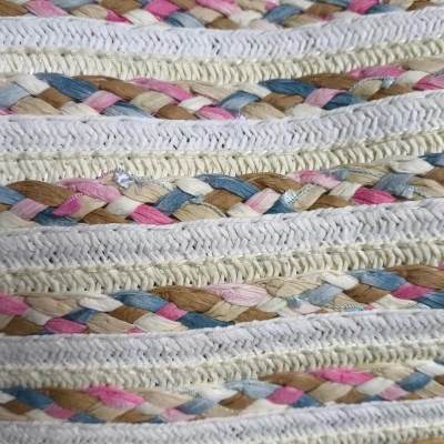 SACO DE PRAIA COM ALÇAS DE CORDA RISCAS MULTICORES