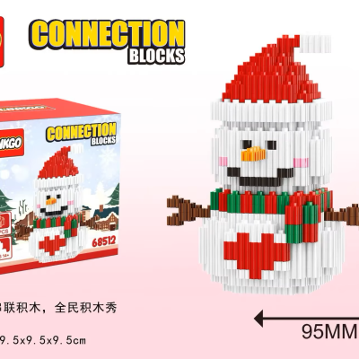 BLOCOS DE CONSTRUÇÃO BONECO DE NEVE 68512, LINKGO