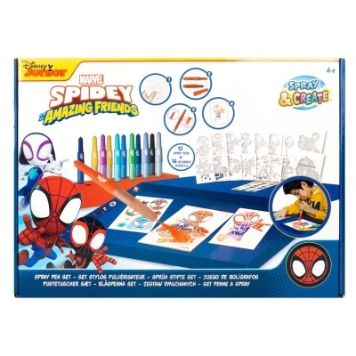 CONJUNTO CANETAS DE SOPRO 28 PEÇAS - SPIDEY