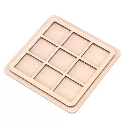 JOGO DO GALO XO EM MADEIRA 14CM