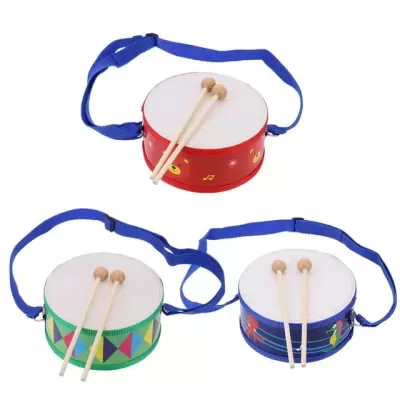 TAMBOR INFANTIL EM MADEIRA 15CM