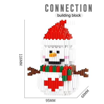 BLOCOS DE CONSTRUÇÃO BONECO DE NEVE 68512 LINKGO