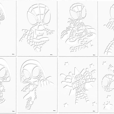 CONJUNTO CANETAS DE SOPRO 28 PEÇAS - SPIDEY