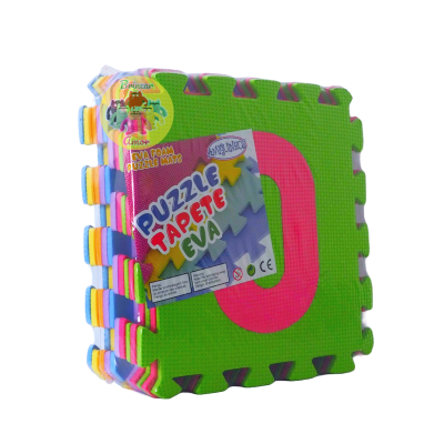 TAPETE PUZZLE EVA 29X29X0.8CM (10UN) - NÚMEROS