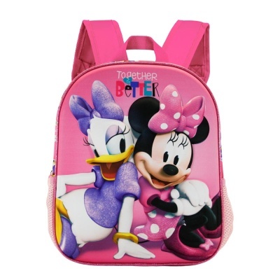 MOCHILA INFANTIL 3D MINNIE E MARGARIDA