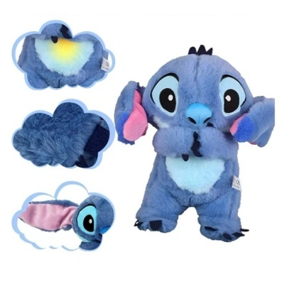 PELUCHE DO STITCH QUE RESPIRA E TOCA MÚSICA 28CM