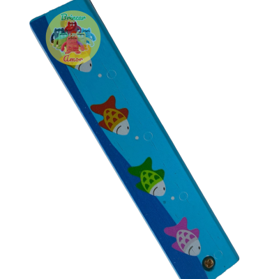 HARMÓNICA INFANTIL EM MADEIRA COLORIDA