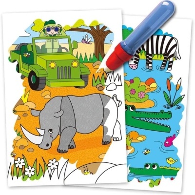 LIVRO DE PINTURA COM ÁGUA - WATER MAGIC: SAFARI, GALT