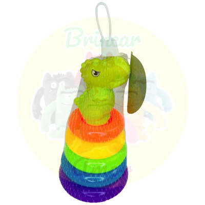 TORRE DE EMPILHAR ARGOLAS COLORIDAS