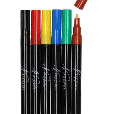 CONJUNTO 6 MARCADORES PARA VIDRO/PORCELANA, NASSAU