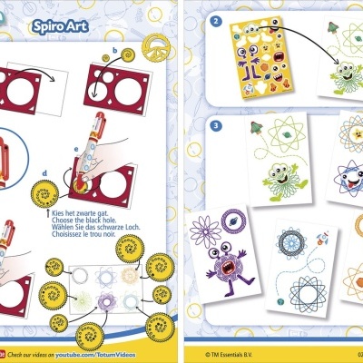 SPIRO ART - ARTE ESPIRAL COM AUTOCOLANTES, TOTUM