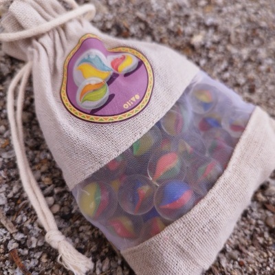 SACO COM 51 BERLINDES DE VIDRO OLIVO