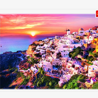 PUZZLE PREMIUM QUALITY: PÔR-DO-SOL EM SANTORINI - 1000 PEÇAS, TREFL