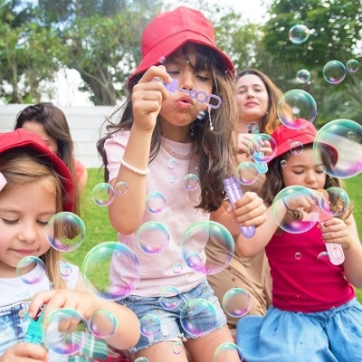 FRASCOS DE BOLHAS DE SABÃO TEMÁTICOS 14CM 35ML (3UN)