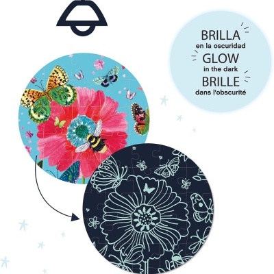 PUZZLE FLUORESCENTE: FAUNA BRILHA NO ESCURO - 204 PEÇAS, APLI