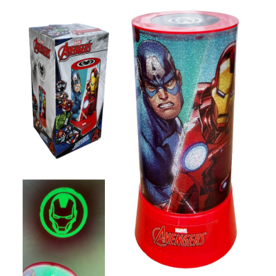 LUZ NOTURNA LED COM PROJEÇÃO AVENGERS
