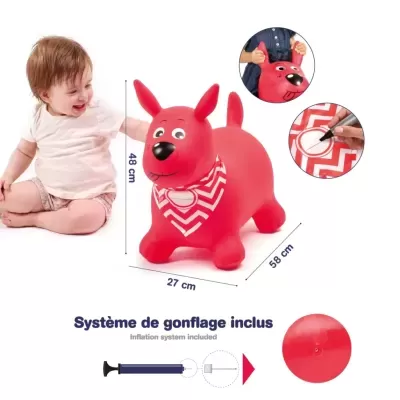 O MEU CÃO SALTITANTE VERMELHO, LUDI