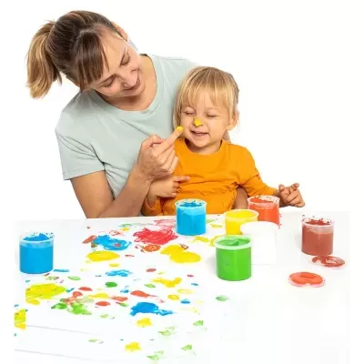 ESTOJO C/5 CORES SORTIDAS 35ML - PINTURA COM DEDOS, JOVI