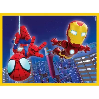 PUZZLE 12 CUBOS SPIDEY E AMIGOS, CLEMENTONI
