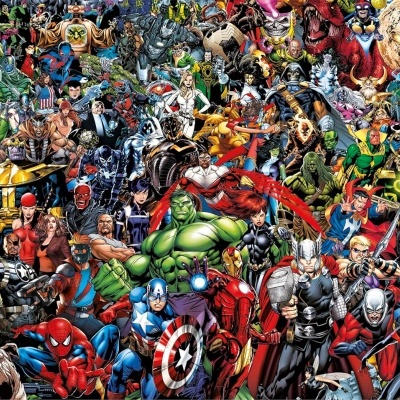 PUZZLE ALTA QUALIDADE PERSONAGENS MARVEL - 1000 PEÇAS CLEMENTONI