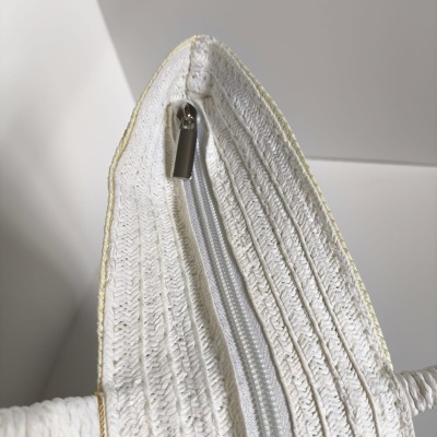 SACO DE PRAIA COM ALÇAS DE CORDA RISCAS MULTICORES