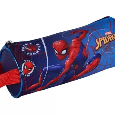 ESTOJO REDONDO ESCOLAR 20CM SPIDERMAN