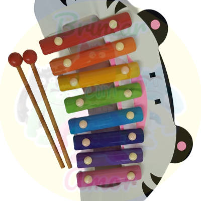 METALOFONE INFANTIL EM MADEIRA