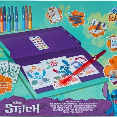 CONJUNTO CANETAS DE SOPRO 28 PEÇAS - STITCH