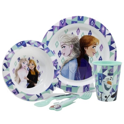 CONJUNTO MICROONDAS 5 PEÇAS REFEIÇÃO INFANTIL - FROZEN