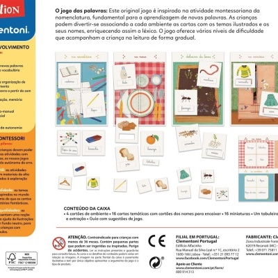 O JOGO DAS PALAVRAS - MONTESSORI, CLEMENTONI