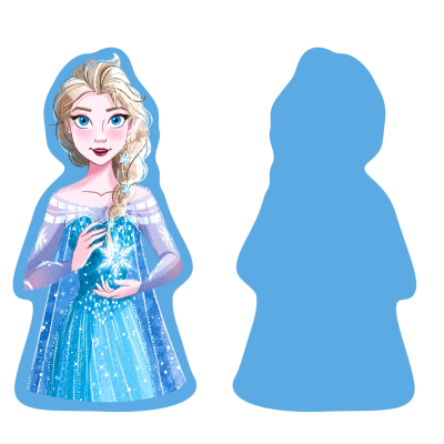 ALMOFADA ACOLCHOADA 3D 33CM - ELSA (FROZEN)