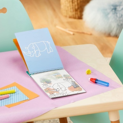 LIVRO DE PINTURA COM ÁGUA - WATER MAGIC: SAFARI, GALT